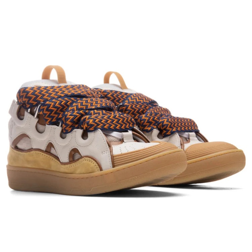 LANVIN Curb Sneakers - Beige Size 39